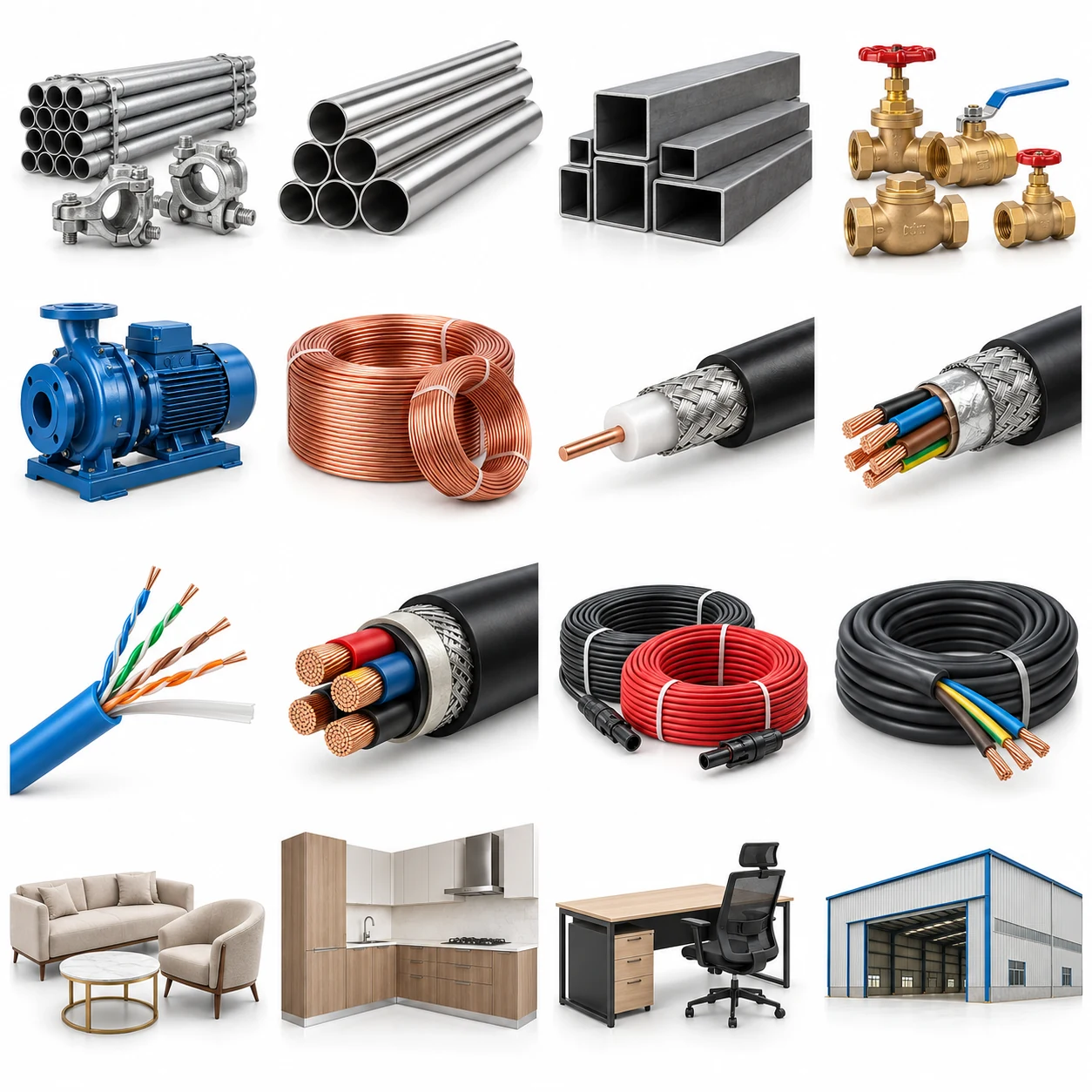 Illustrative product: Scaffolding steel tubes