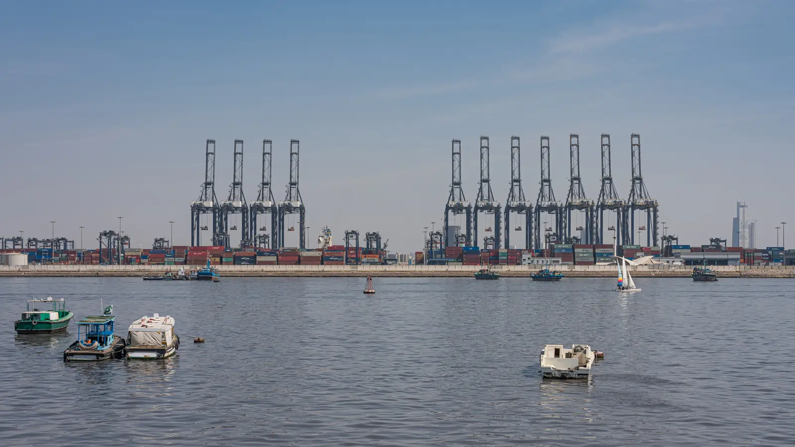 Container port in Karachi, Pakistan
