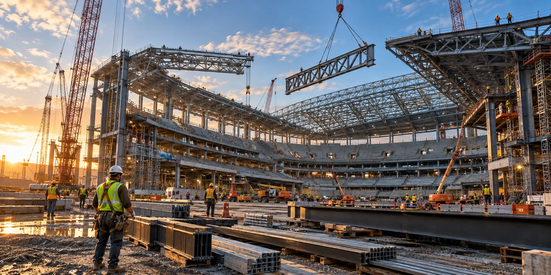 Illustrative stadium and infrastructure project