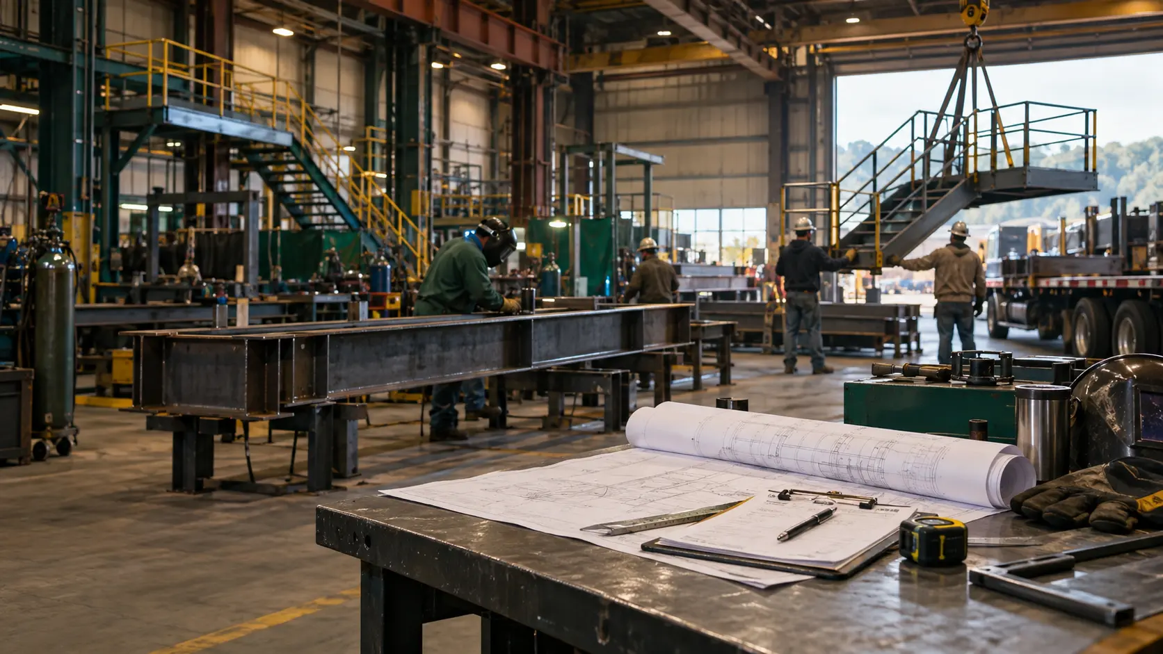 Illustrative integrated fabrication and project-delivery environment